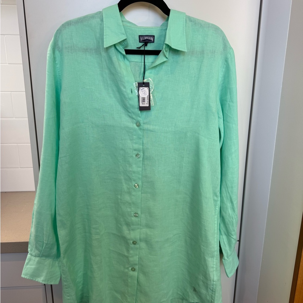 Vilebrequin Women's Mint Green Blouse